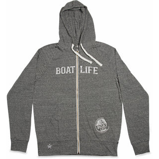 Boat Life Medium Dark Gray Unisex Hooded Sweatshirt