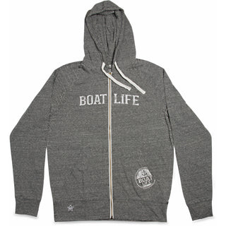 Boat Life Dark Gray Unisex Hooded Sweatshirt