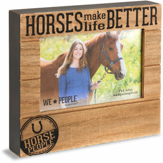 Horse People 6.75" x 7.5" Frame (Holds 4" x 6" photo)