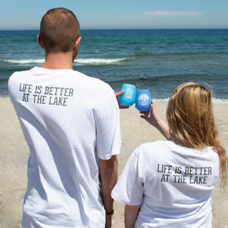 Lake People Small White Unisex T-Shirt