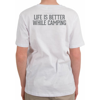Camping People Small White Unisex T-Shirt