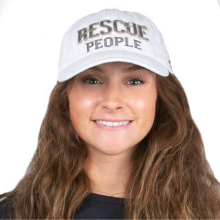 Rescue People White Adjustable Hat