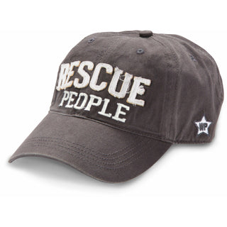Rescue People White Adjustable Hat
