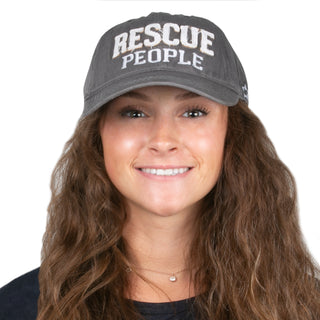 Rescue People White Adjustable Hat