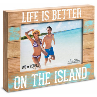 Island People 9" x 7.25" Frame (Holds 5" x 7" photo)
