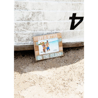 Island People 9" x 7.25" Frame (Holds 5" x 7" photo)
