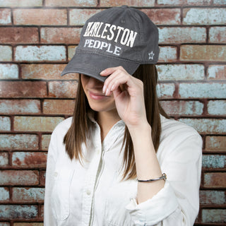 Charleston People White Adjustable Hat