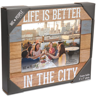 City People 9" x 7.25" Frame (Holds 5" x 7" photo)