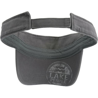 Lake People Dark Gray Adjustable Visor Hat