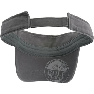 Golf People Dark Gray Adjustable Visor Hat