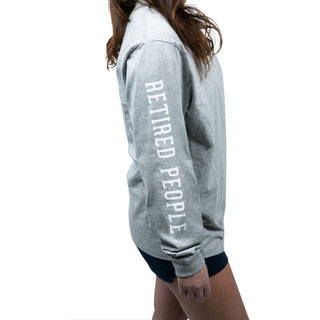 Retired People Heather Gray Unisex Long Sleeve T-Shirt