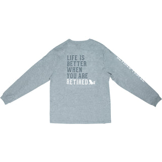 Retired People Heather Gray Unisex Long Sleeve T-Shirt