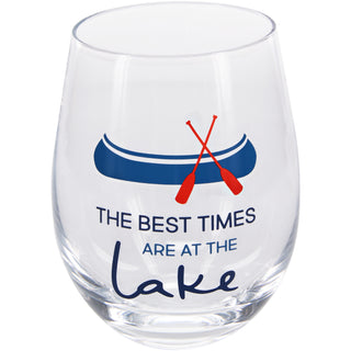 Best Times 18 oz Stemless Wine Glass