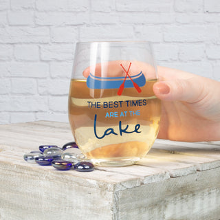 Best Times 18 oz Stemless Wine Glass