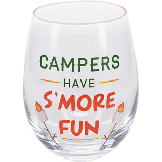 S'more Fun 18 oz Stemless Wine Glass