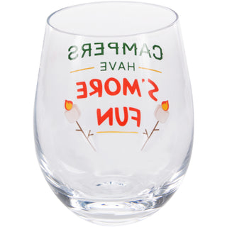 S'more Fun 18 oz Stemless Wine Glass