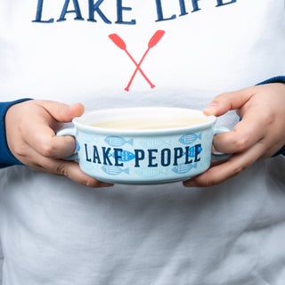 Lake People 13.5 oz Double-Handled Soup Bowl with Lid