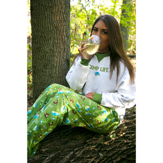 Camp Life M White Unisex Crewneck Sweatshirt