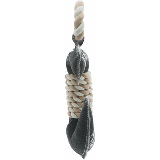 Nauti Dog 12" Canvas Dog Toy on Rope