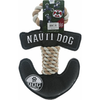 Nauti Dog 12" Canvas Dog Toy on Rope