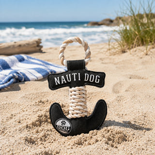 Nauti Dog 12" Canvas Dog Toy on Rope