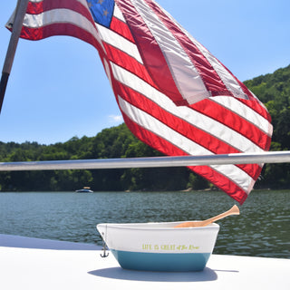 At the River 7" Boat Serving Dish with Oar