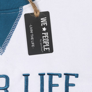 River Life S White Unisex Crewneck Sweatshirt