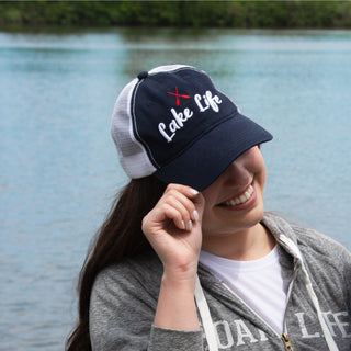 Lake Blue Adjustable Mesh Hat