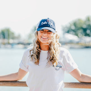 Lake Blue Adjustable Mesh Hat