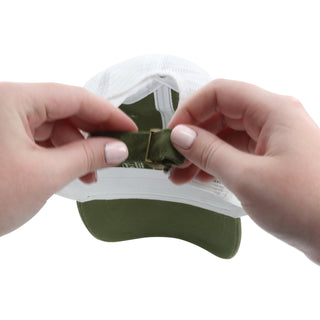 Camp Olive Green Adjustable Mesh Hat