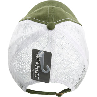 Camp Olive Green Adjustable Mesh Hat