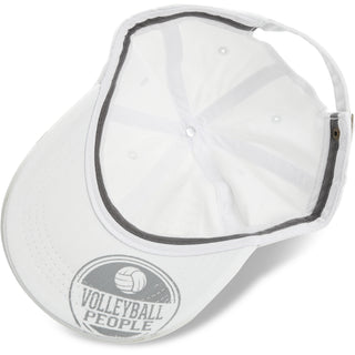 Volleyball People White Adjustable Hat