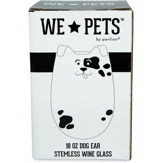 Sit 18 oz Dog Stemless Wine Glass