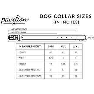 Woof 21" PU Leather Pet Collar