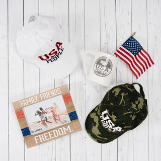 USA People Camouflage Adjustable Hat