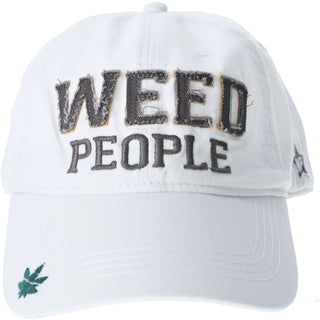 Weed People White Adjustable Hat