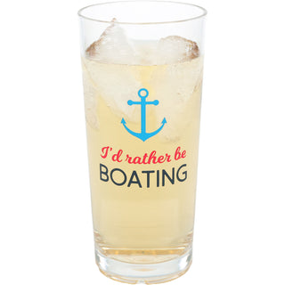 Rather be Boating 11 oz Tritan Highball Glass