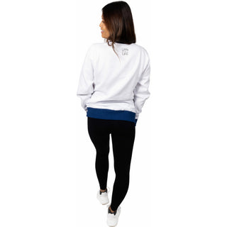 Boat Life S White Unisex Crewneck Sweatshirt