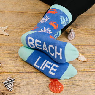 Beach Life S/M Unisex Socks