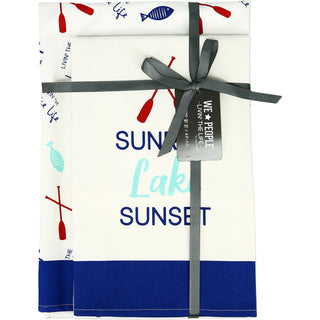 Lake Tea Towel Gift Set (2 - 19.75" x 27.5")