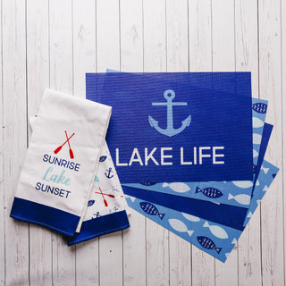 Lake Tea Towel Gift Set (2 - 19.75" x 27.5")