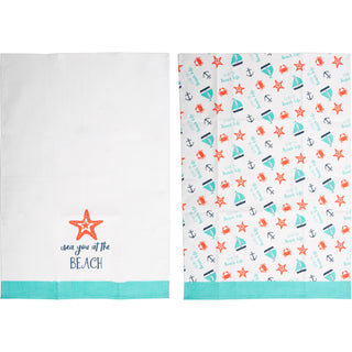 Beach Tea Towel Gift Set (2 - 19.75" x 27.5")