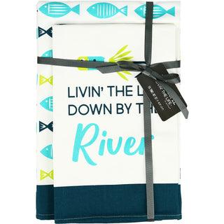 River Tea Towel Gift Set (2 - 19.75" x 27.5")