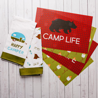 Camp Placemat Gift Set (4 - 17.75" x 11.75")