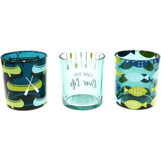 River  3 Assorted Votive Holders