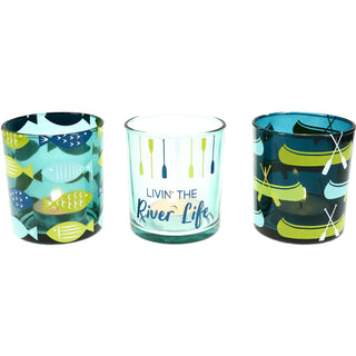 River  3 Assorted Votive Holders