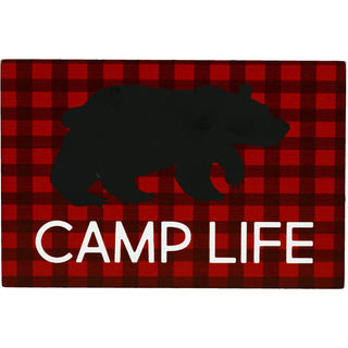 Camp Life 6" x 4" MDF Plaque