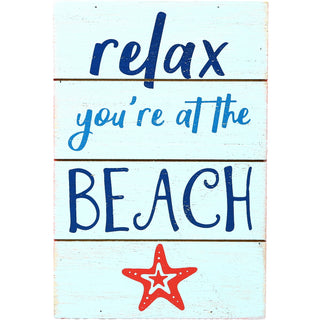 Relax at the Beach 4" x 6" MDF Plaque