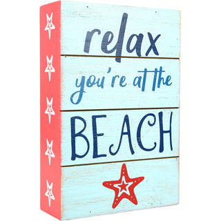 Relax at the Beach 4" x 6" MDF Plaque