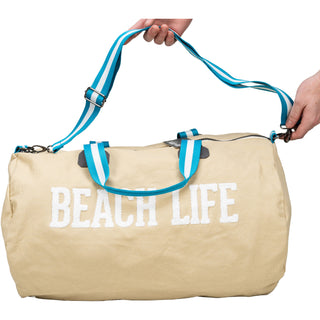 Beach Life 21.5" x 13" Canvas Duffle Bag